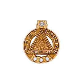 Past Bethel Guardian Pin with Whole Pearls (J109)