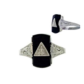 Member Ring- Black Onyx (JR3)