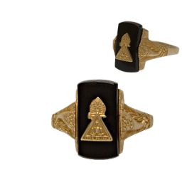 Past Honored Queen Ring- Black Onyx (JR3 PHQ)
