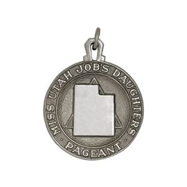 Custom Miss (State) Job's Daughter Pageant Charm (J170 C)