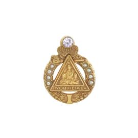 Past Honored Queen Pin with Diamond and Half Pearls (J6.5 B)