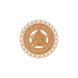 Past Grand Guardian Pin with Pearls (J83)