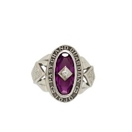 Vintage Past Grand Guardian Ring with Diamond (JR27)