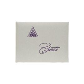 Guest Book- Purple/White (NJ7 PW)