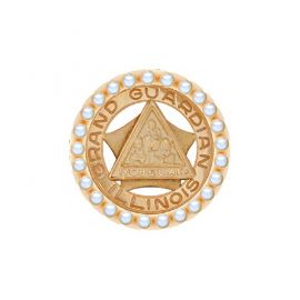 Grand Guardian Pin with Pearls (J82)
