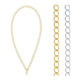 26 Inch Heavy Chain Link Necklace for Medallions (J172)