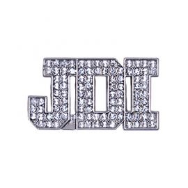 JDI Rhinestone Pin with White Stones (J201)