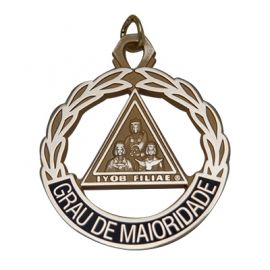 JDI Grau De Majoridade (Majority Degree) Medallion with Neck Chain (J132)