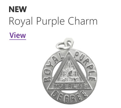 Royal Purple Degree Charm